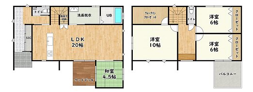 新築戸建　熊本市南区富合町の間取り