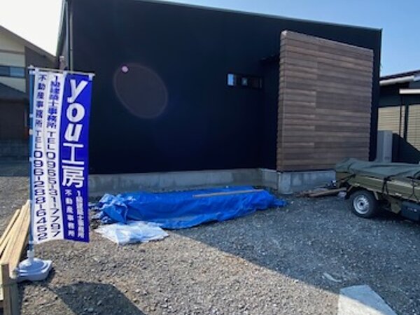八代市千丁建売☆足場が外れて、外観がお目見えです！の画像